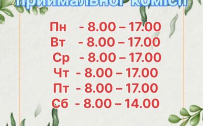 Графік роботи приймальної комісії ДПТНЗ “Реутинський ПАЛ”