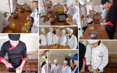 заняття виробничого навчання за професією “Кухар; Кондитер” Тема заняття: “Приготування страв з фаршированих та запечених овочів та фруктів.” Яблука запечені в духовій шафі”