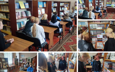 бібліотекарем Вікторією Слуцькою було проведено тематичну бесіду до Дня пам’яті жертв геноциду кримськотатарського народу.