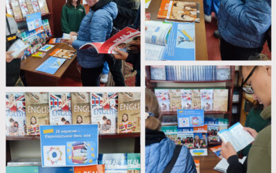 До Європейського дня мов бібліотекар Вікторія Слуцька оформила книжкову виставку. “Єдність у різноманітності”