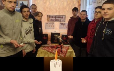 в музеї закладу організовано книжкову виставку-скорботи «Горить свіча-як сльоза».