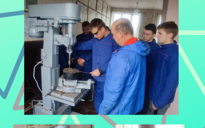 Виробниче навчання в групі 9 Тема: “Свердління” (майстер виробничого навчання Олександр Платов).